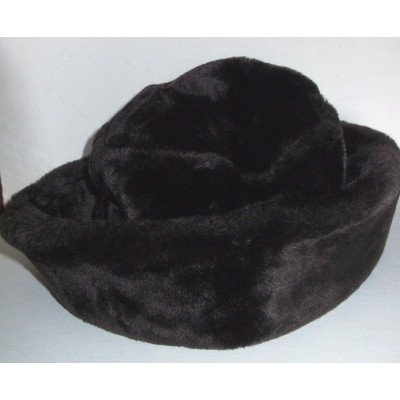 Talbot Faux Fur Bucket Hat Dark Brown Cap  eb-09691316